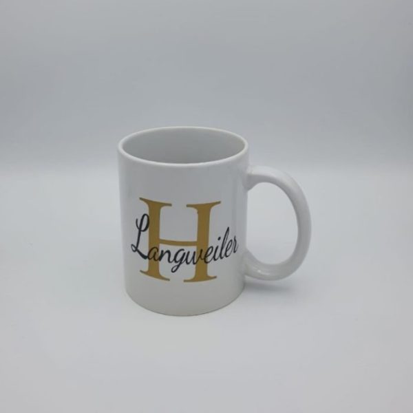 Personalisierte Tasse mit Wunschnamen und Buchstabe – Bild 6
