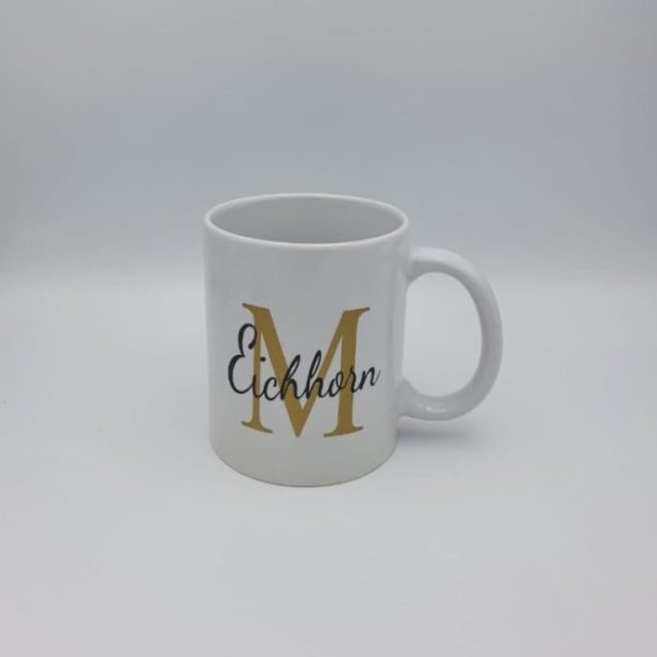 Personalisierte Tasse mit Wunschnamen und Buchstabe – Bild 5