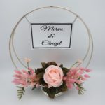 Dekorativer Tischständer mit Namensschild (Silber)