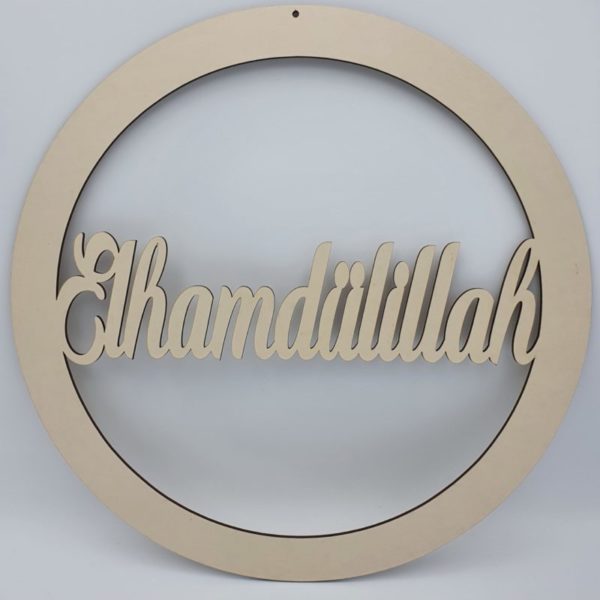 Makramee Wandbehang mit verschiedenen Holzmotiven – Bild 4