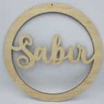 Makramee Wandbehang mit verschiedenen Holzmotiven – Bild 5