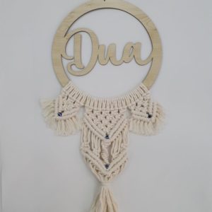 Makramee Wanddekoration - bird wings - Dua
