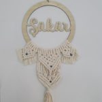 Makramee Wanddekoration - bird wings - verschiedene Holzmotive – Bild 3