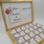 Schokoladenbox mit Blumenrahmen 2