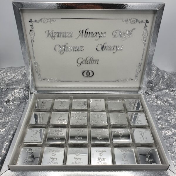 Kiz Isteme Cikolatasi Pleksi