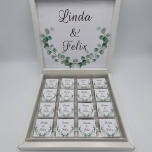 Schokoladenbox mit Eukalyptus