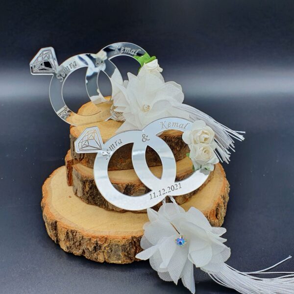 Gastgeschenk Ehering personalisiert 2