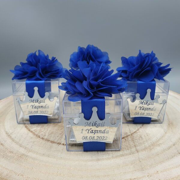 Personalisierte Gastgeschenke Krone mit Zuckermandeln und Schokolade (2) Gastgeschenke Krone