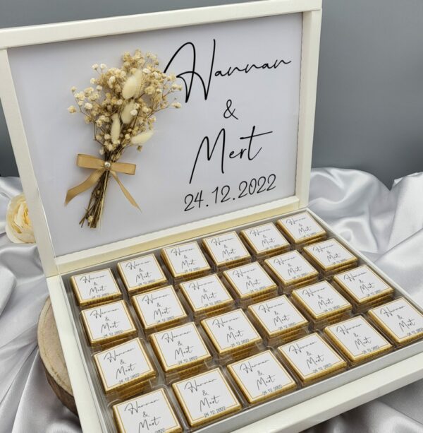 Personalisierte Schokobox moderne Signatur – Bild 4