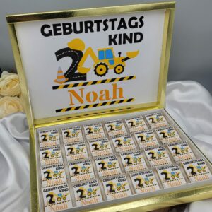 Schokoladenbox mit Baustelle