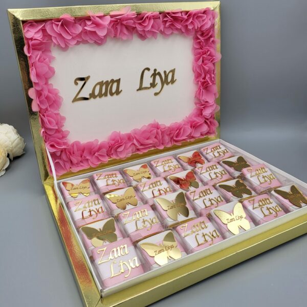 Schokoladenbox mit Schmetterling