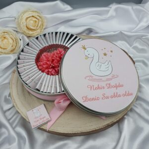 Personalisierte Schokolade Schwan