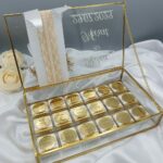 Schokobox aus Glas mit Schokoladen für Verlobung, Hochzeit oder andere Anlässe – Bild 2