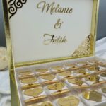 Schokoladenbox mit Spiegelplexiglas für Verlobung, Hochzeit, Geburtstag, Taufe oder Partys – Bild 2
