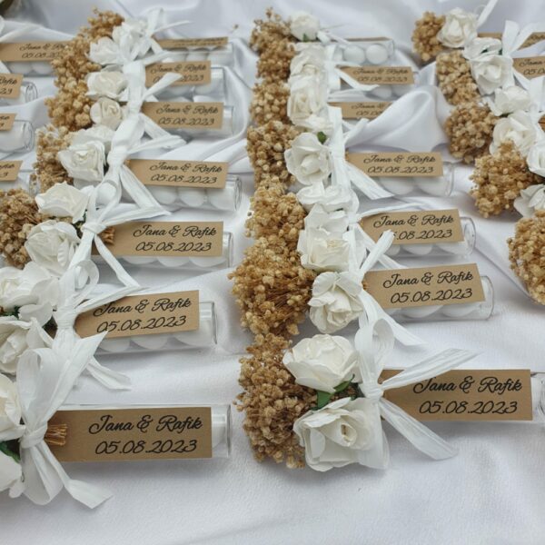 Gastgeschenk Mandeln im Glas für Verlobung, Hochzeit, Geburtstag, Taufe oder Partys – Bild 3