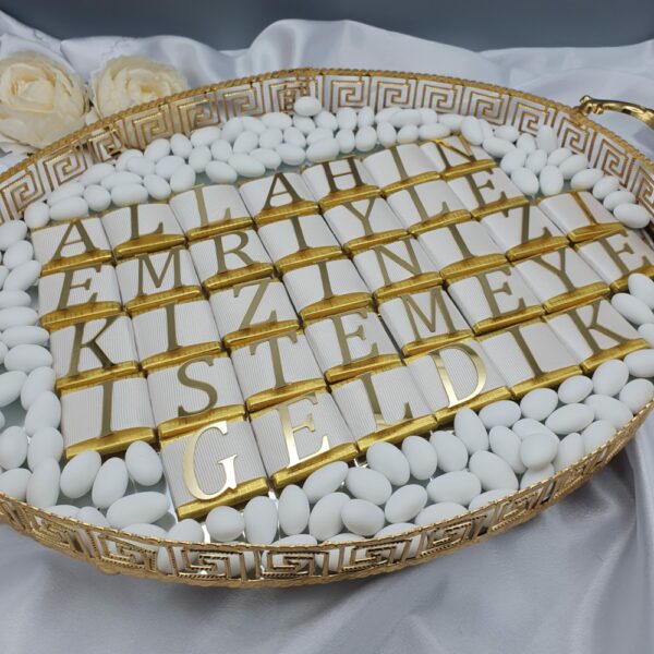 Kiz Isteme Tepsisi | Kiz Isteme Cikolatasi Tepsi Seti – Bild 4