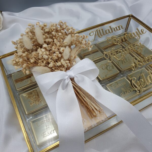 Elegante Schokobox aus Glas mit Spiegelplexiglas – Bild 4