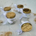 Personalisierte Gastgeschenke mit Zuckermandeln im Glas – Bild 2