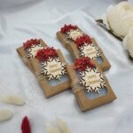 Gastgeschenk Weihnachten Seife mit Schneeflocke und Trockenblumen – Bild 5