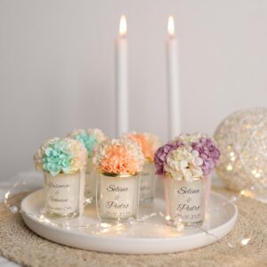 personalisierte Kerze im Glas